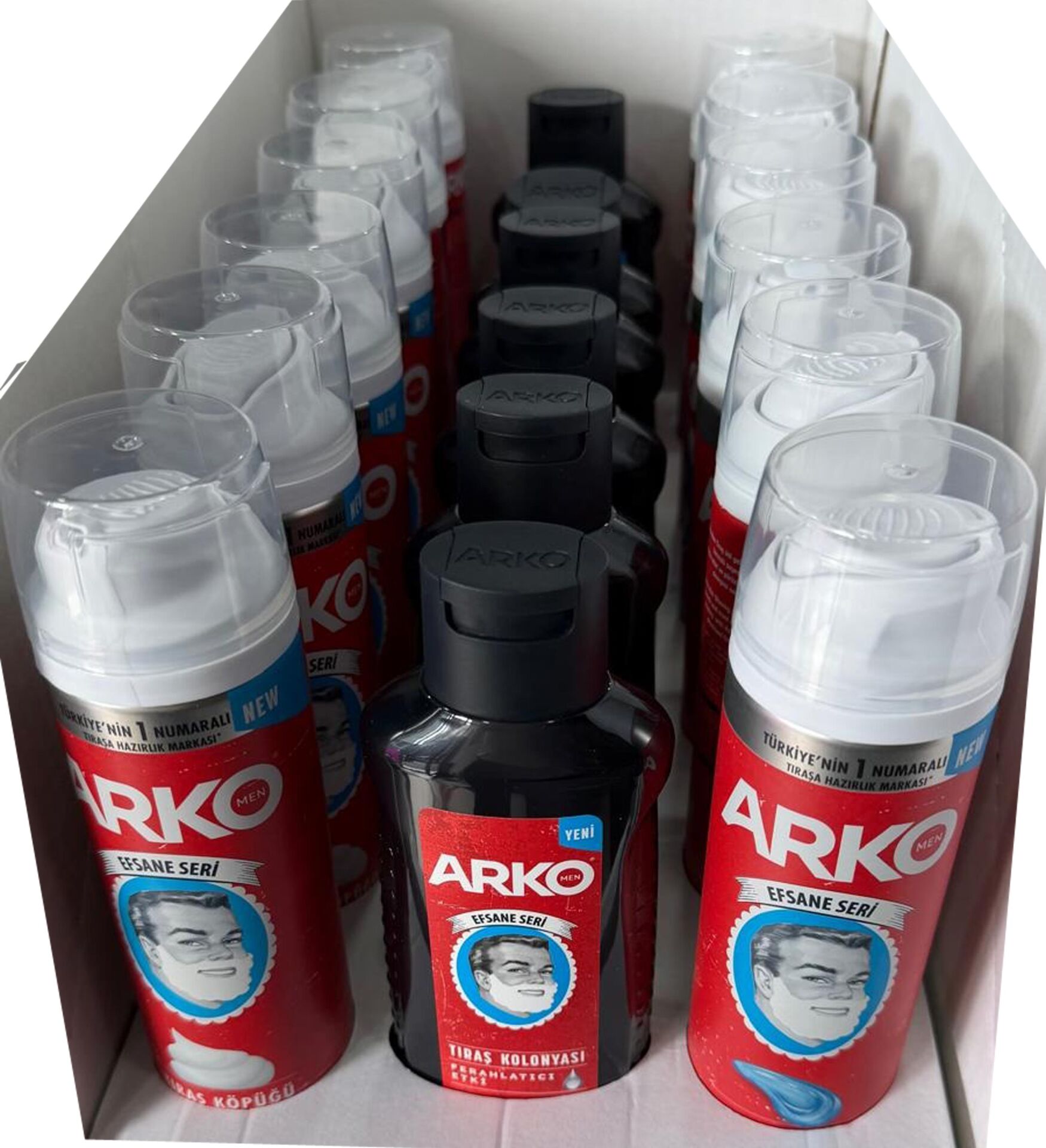 18 Li Efsane Koli Arko Tıraş Jeli + Tıraş Köpüğü 200 Ml+ 255 Ml Kolonya 60. Yıl Özel Efsane Berber Sabunu Kokulu