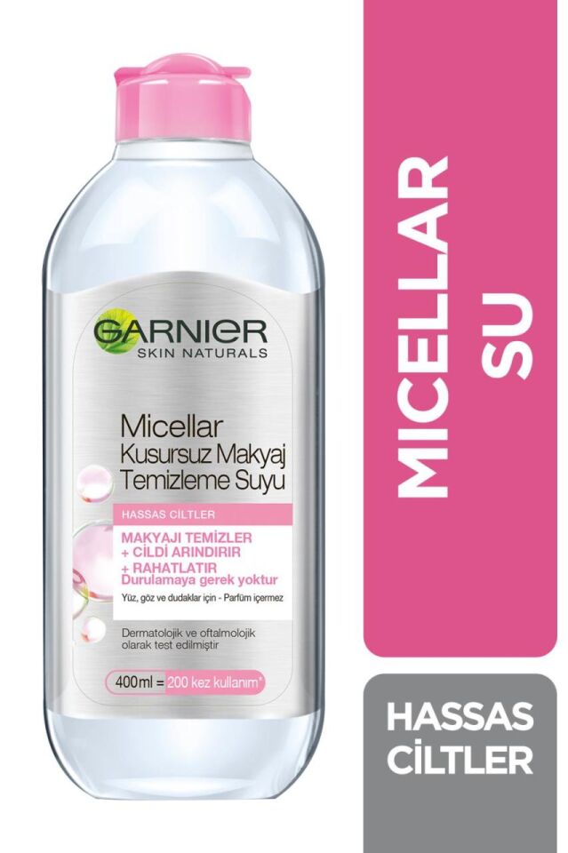 Garnier Micellar Kusursuz Makyaj Temizleme Suyu 400 Ml Hassas Ciltler