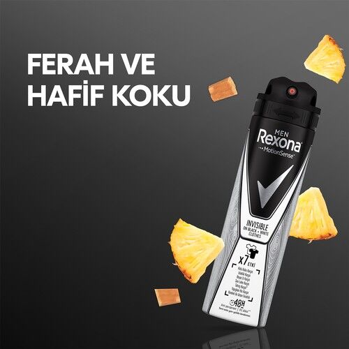Rexona Deodorant Men Invisible Black White Spray 150 Ml