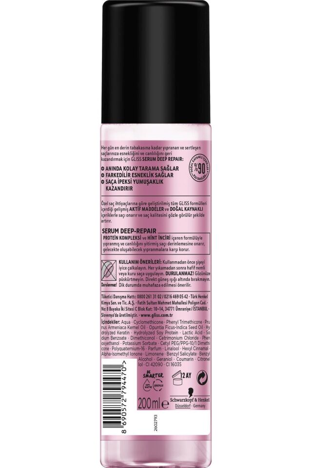 Gliss Sıvı Saç Kremi 200 ml Serum Deep Repair