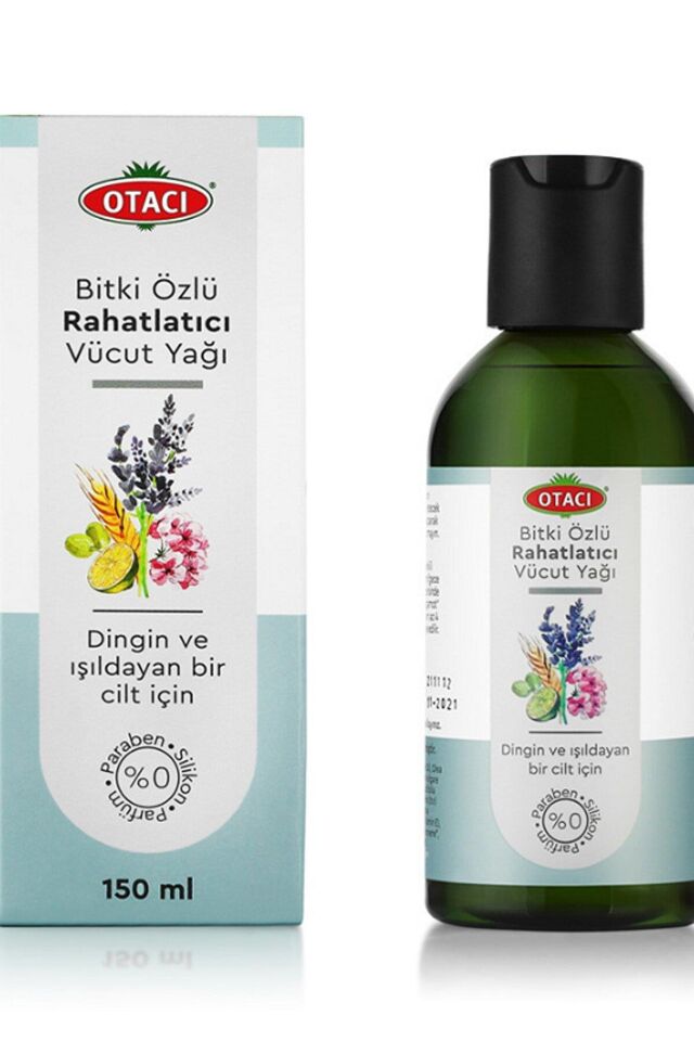 Otacı Bitki Özlü Rahatlatıcı Vücut Masaj Yağı Dingin Işıldayan Cilt 150 ml