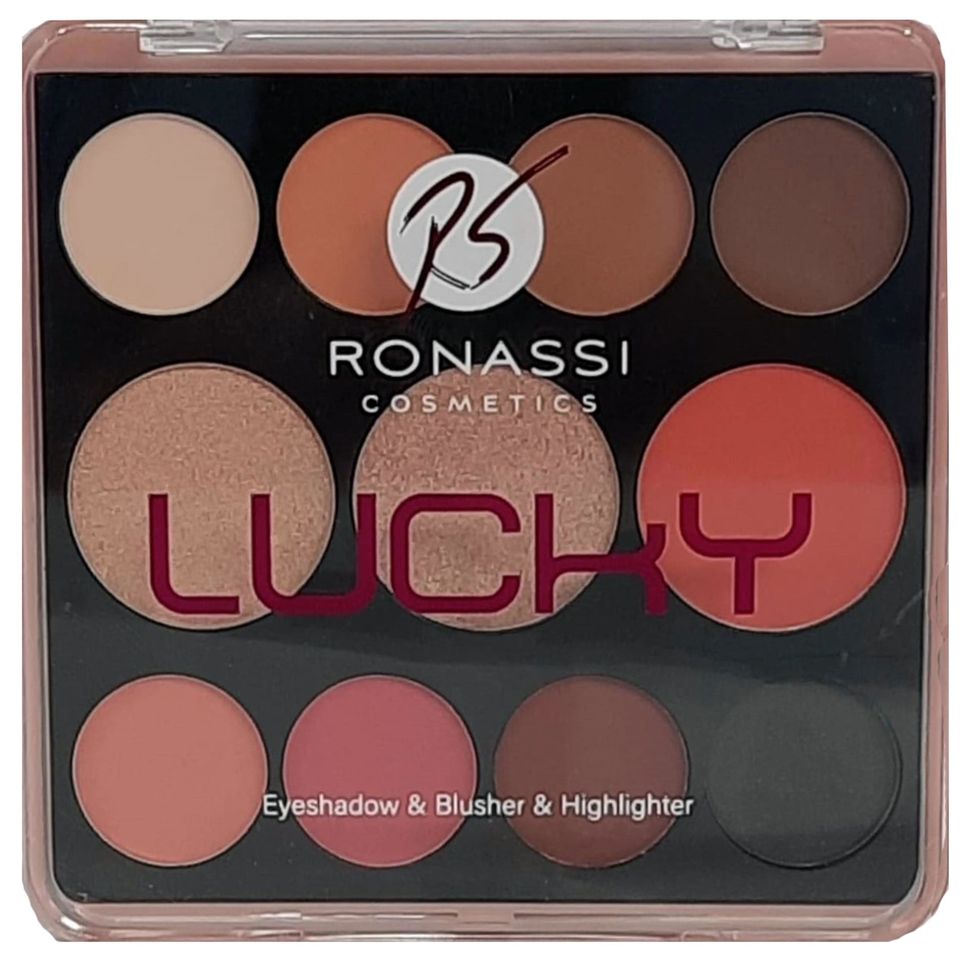 Rival Ronassi LUCKY 8 Far + 2 Highlighter + 1 Allık Seti NO : 01 - RNS 005