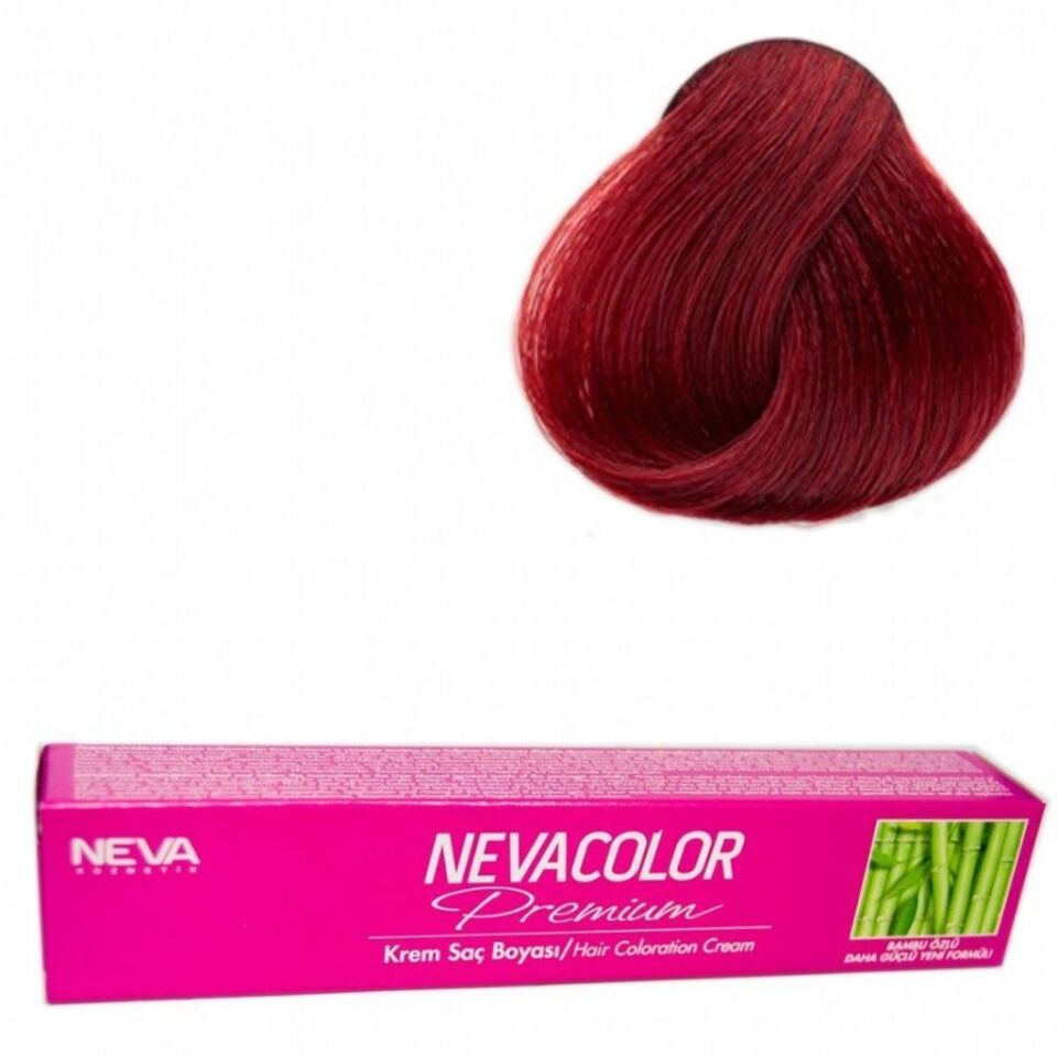 Neva Color Tüp Saç Boyası 55.46 Büyüleyici Kızıl 50 Gr + Oksidan Sıvısı 50 Ml