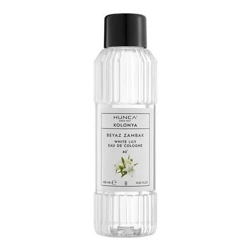 Hunca Kolonya Beyaz Zambak 400 Ml 80 Derece Pet Şişe
