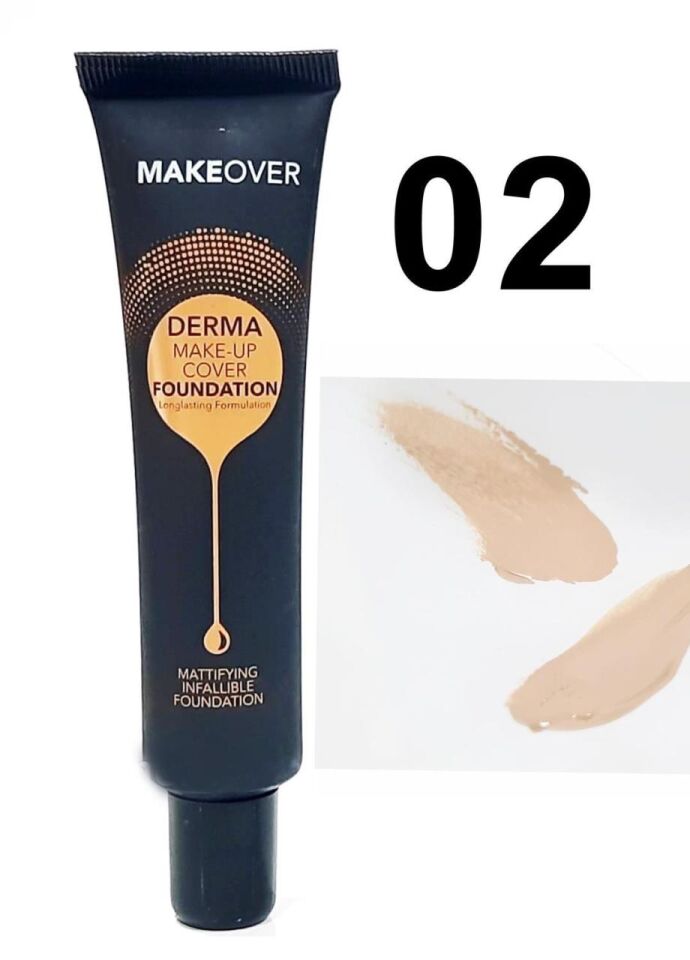 Makeover Derma Make Up Cover Matte Fondöten 02 Tüp