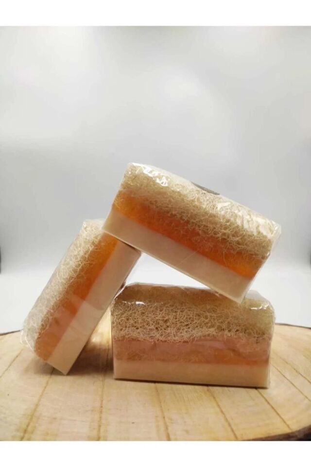 Sabuncu Hacı El Yapımı Doğal Kabak Lifli Sabun Keçi Sütlü ve Ballı
