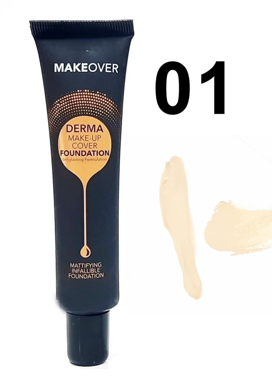 Makeover Derma Make Up Cover Matte Fondöten 01 Tüp