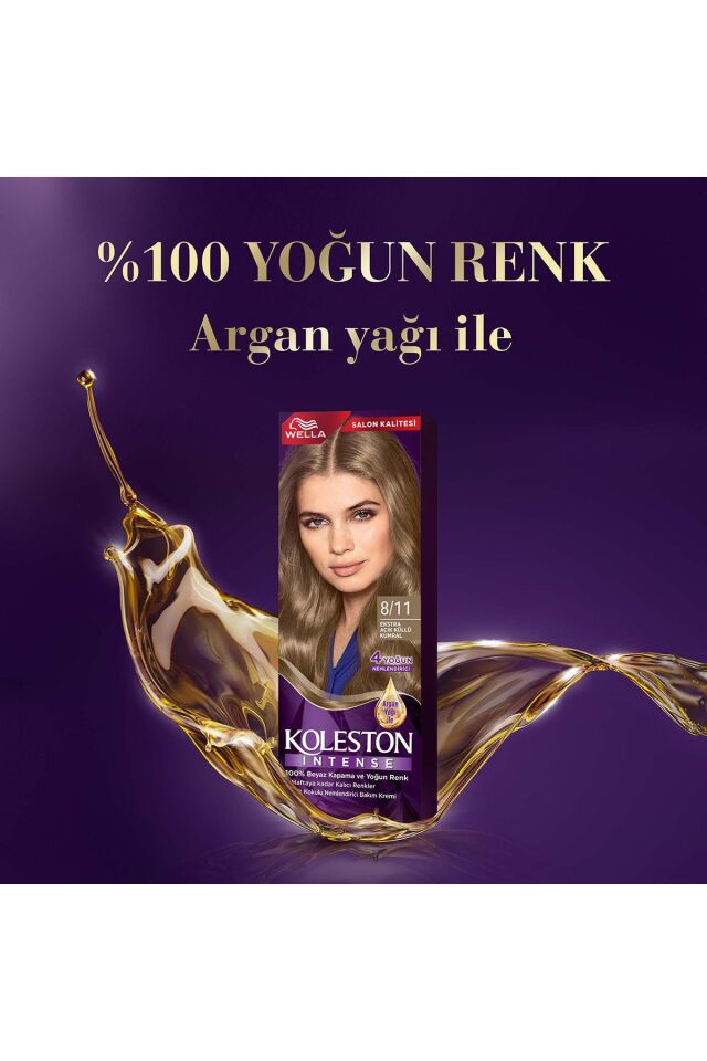 Koleston Intense Saç Bayası 8.11 Extra Açık Küllü Kumral