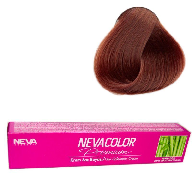 Neva Color Tüp Saç Boyası 6.07 Bronz Kahve 50 Gr + Oksidan Sıvısı 50 Ml