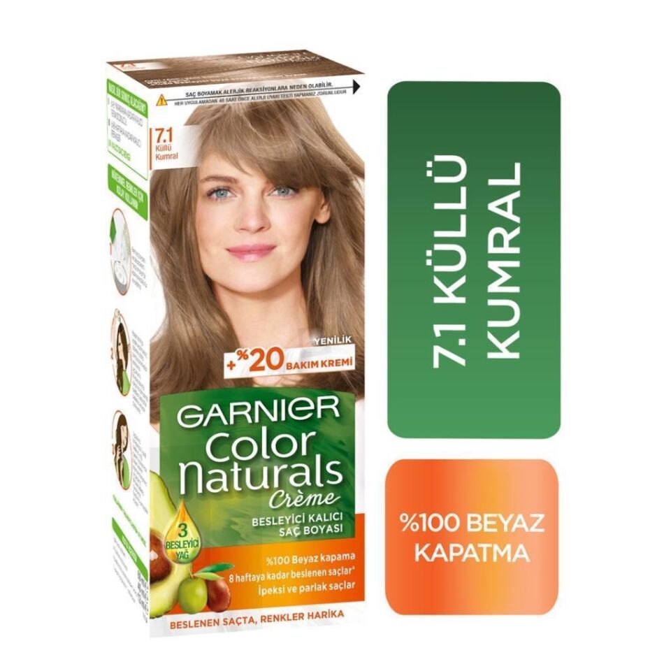 Garnier Color Naturals 7.1 Küllü Kumral Saç Boyası