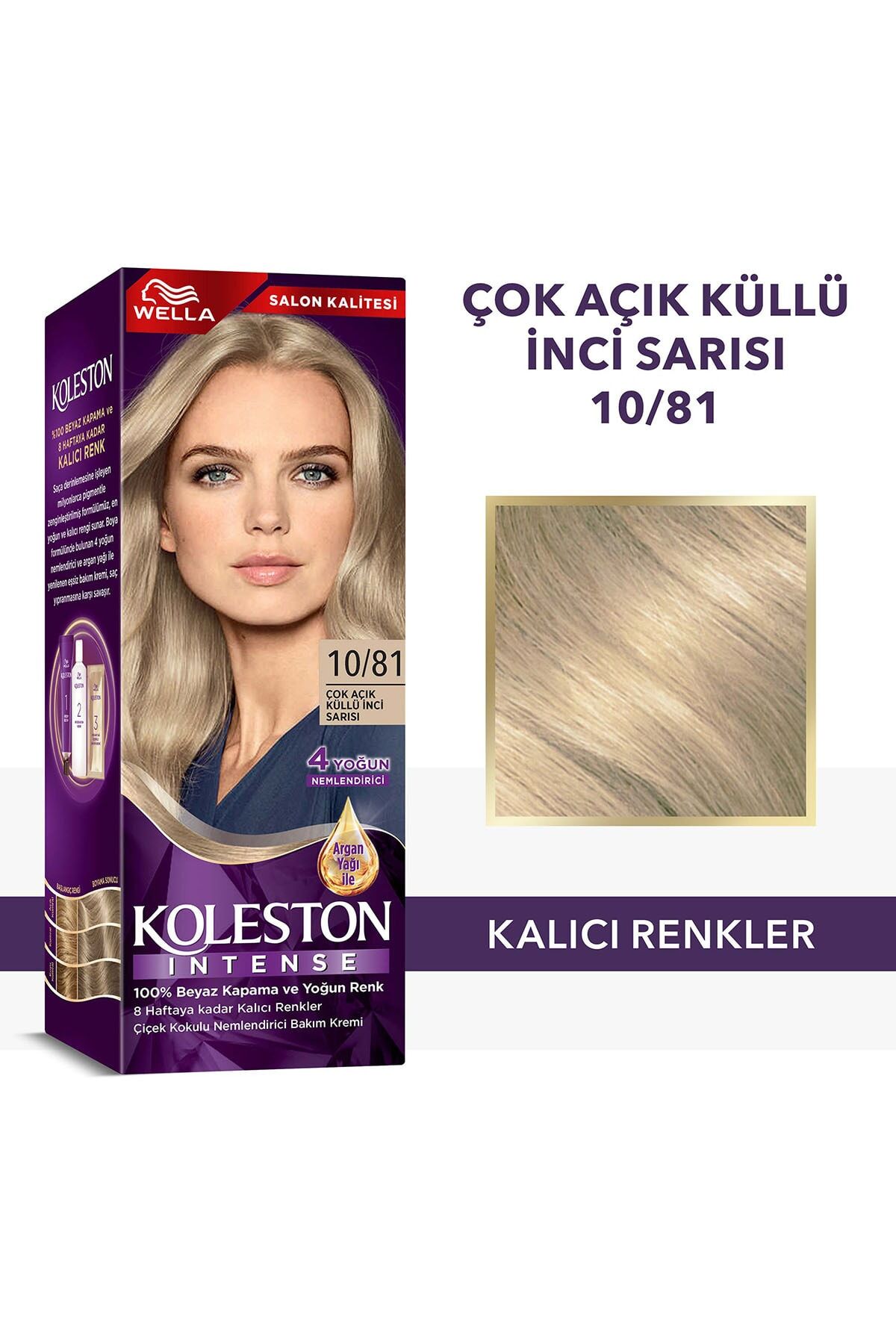 Koleston Intense Saç Bayası 10.81 Ultra Açık Küllü Sarı