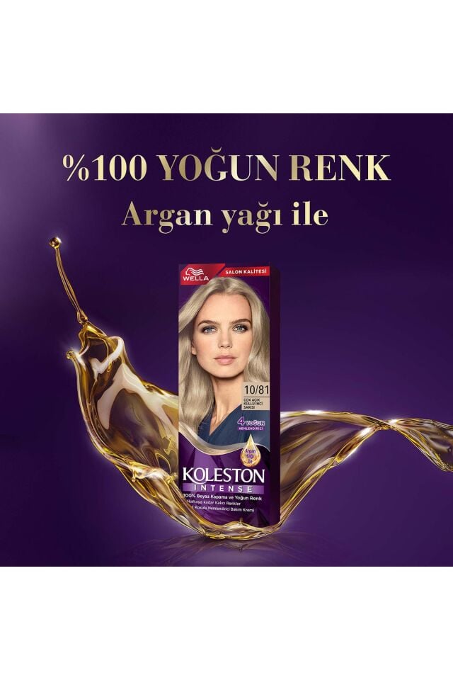 Koleston Intense Saç Bayası 10.81 Ultra Açık Küllü Sarı