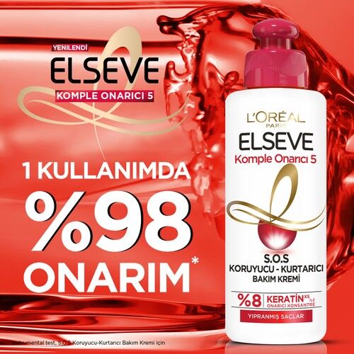 L'Oréal Paris Elseve Komple Onarıcı 5 S.O.S Koruyucu - Kurtarıcı Bakım Kremi 200 ml