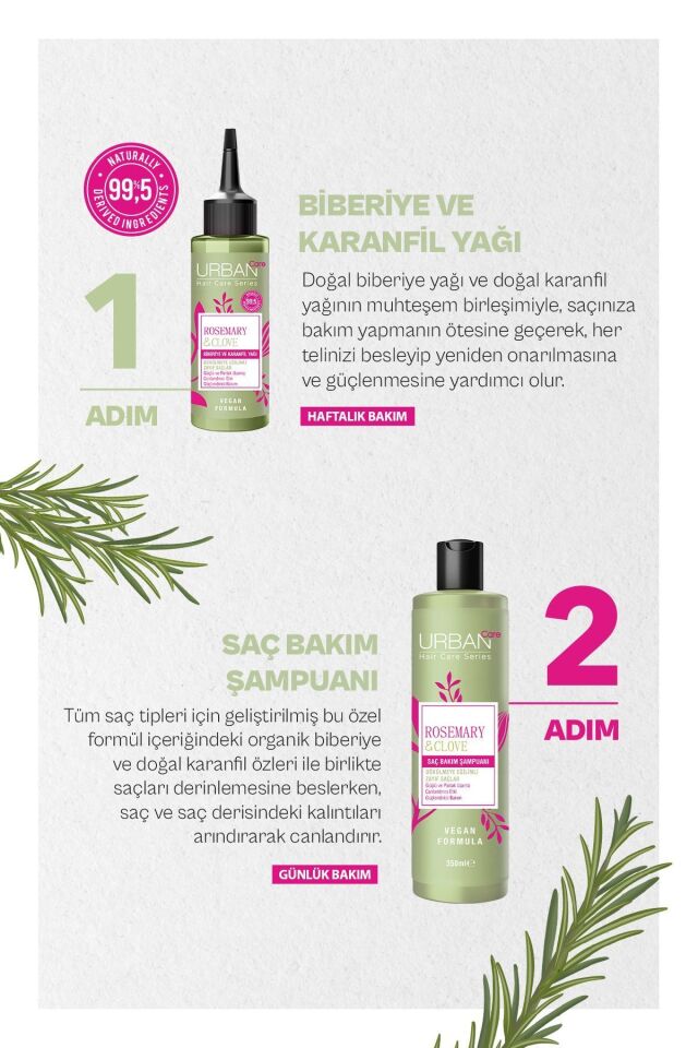 Urban Care Şampuan Biberiye ve Karanfil 350 Ml Canlandırıcı ve Güçlendirici
