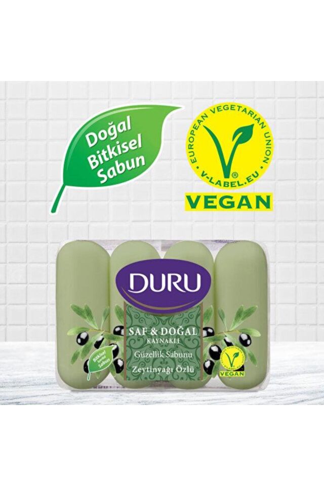 Duru Saf ve Doğal Güzellik Sabunu 4x70 gr Zeytinyağ Özlü
