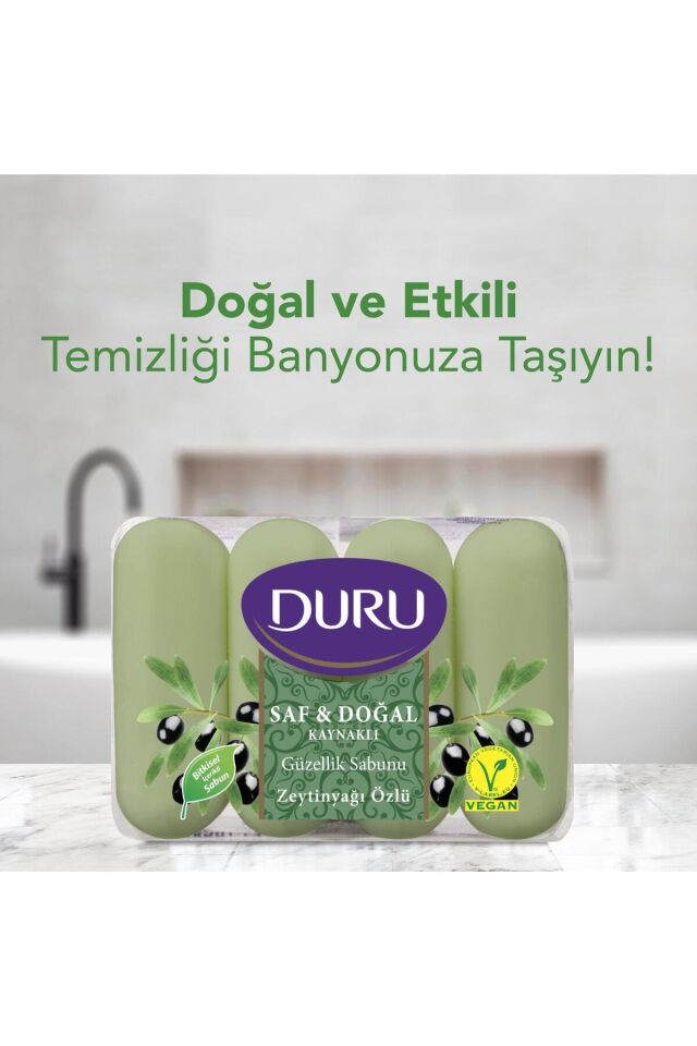 Duru Saf ve Doğal Güzellik Sabunu 4x70 gr Zeytinyağ Özlü