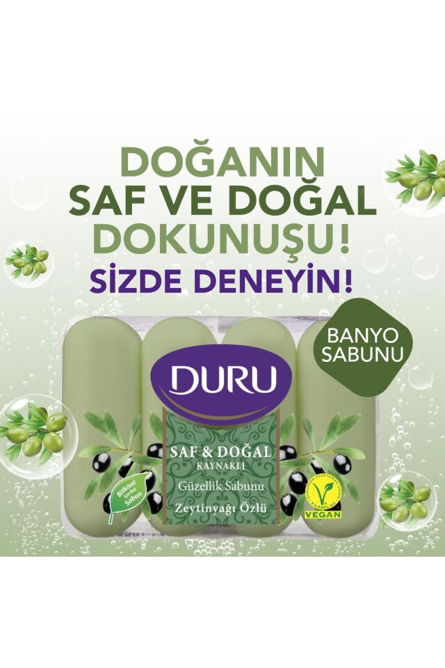 Duru Saf ve Doğal Güzellik Sabunu 4x70 gr Zeytinyağ Özlü