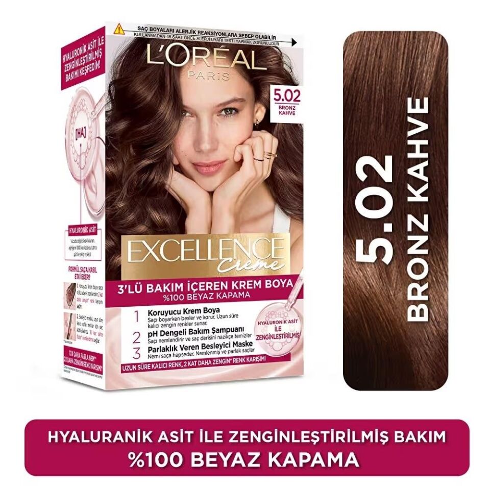 Loreal Excellence 5.02 Bronz Kahve
