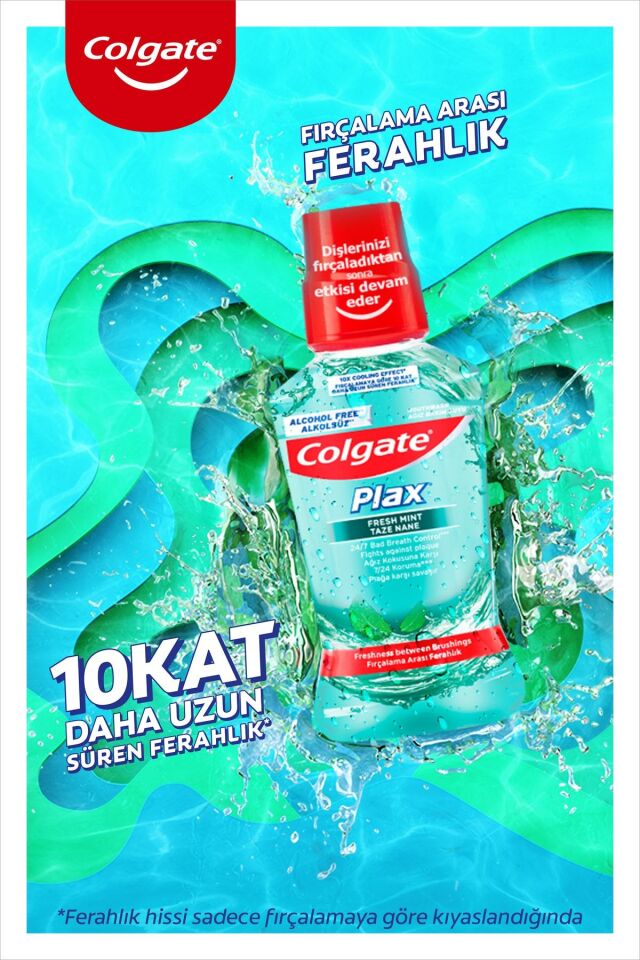 Colgate Plax Ağız Çalkalama Suyu Taze Nane 250 ml Gargara