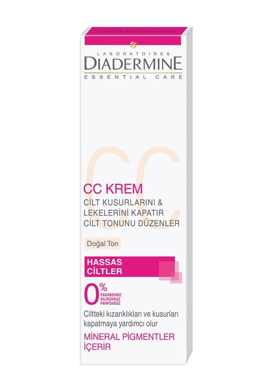 Diadermine High Tolerance CC Krem 50 ml Doğal Ton Hassas