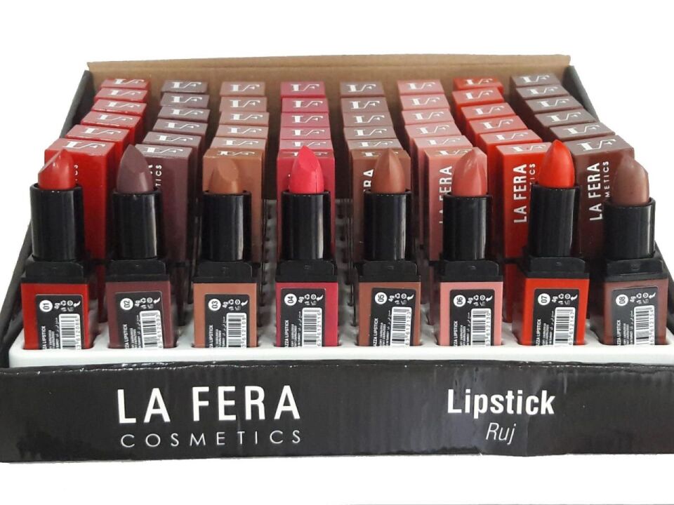 La Fera Piazza Mat Ruj Lipstick 01 Koyu Kırmızı