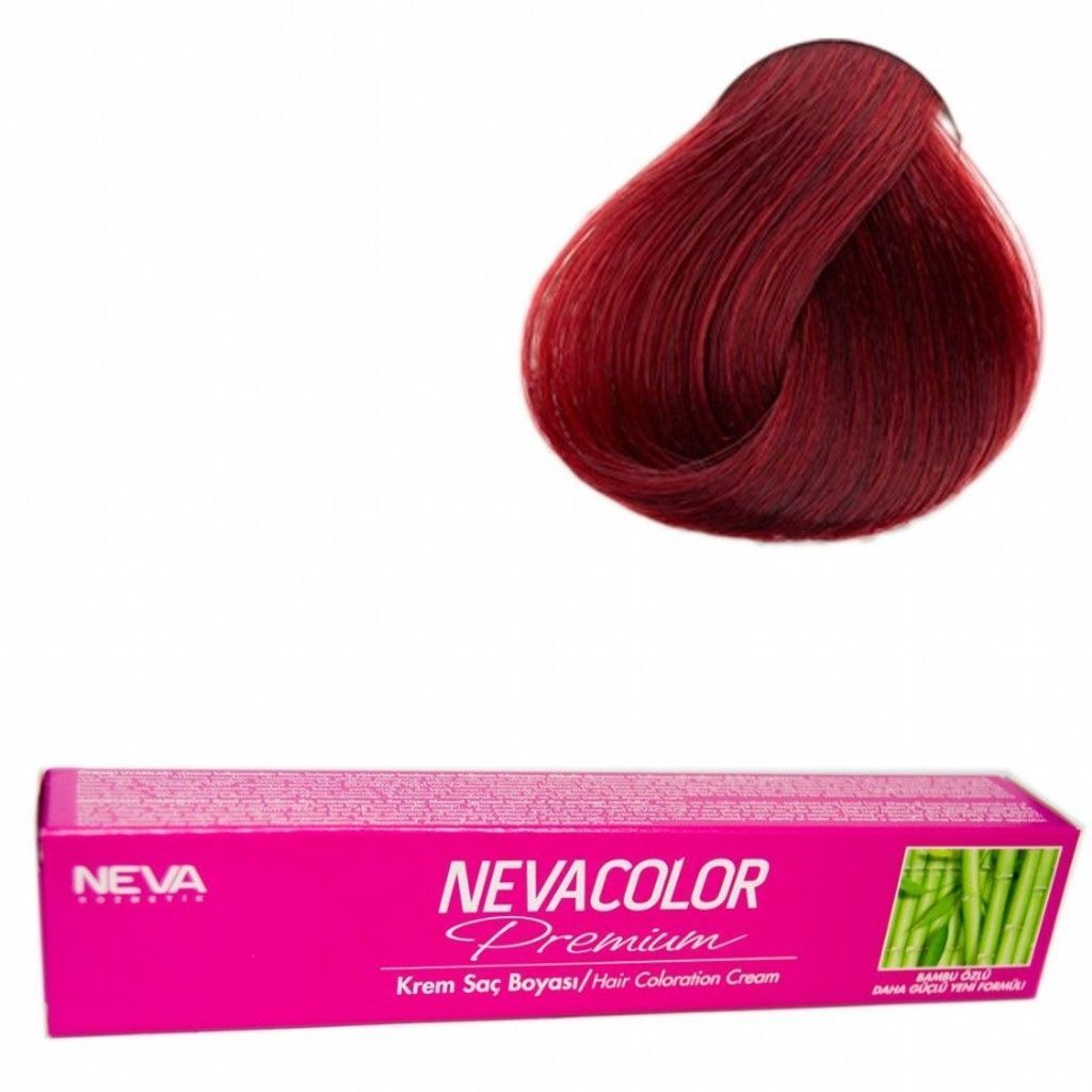 Neva Color Tüp Saç Boyası 6.66 Koyu Kızıl Kumral 50 Gr + Oksidan Sıvısı 50 Ml