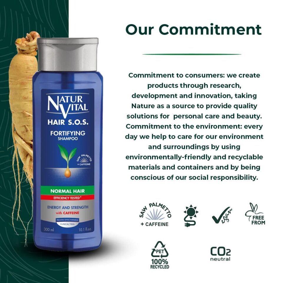 Natur Vital Hair Loss Normal Saçlar için Şampuan 300 ML
