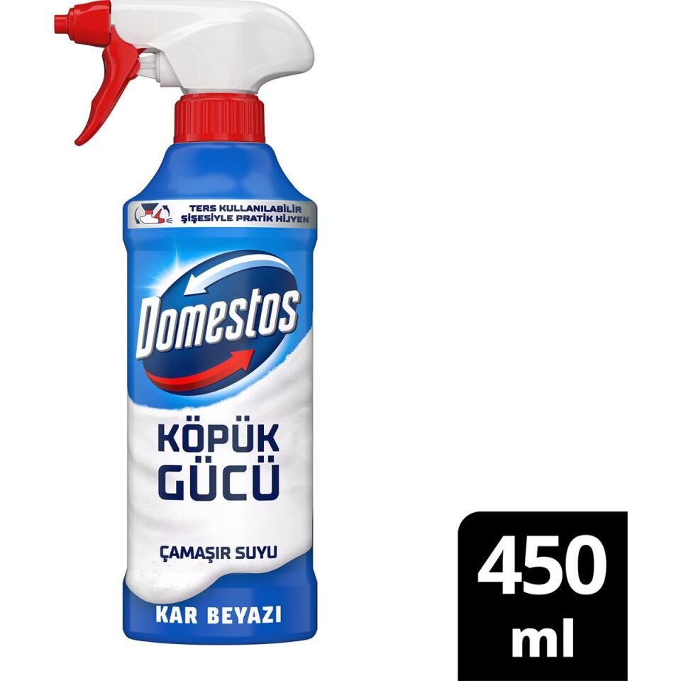 Domestos Köpük Gücü Köpük Çamaşır Suyu Kar Beyazı 450 Ml