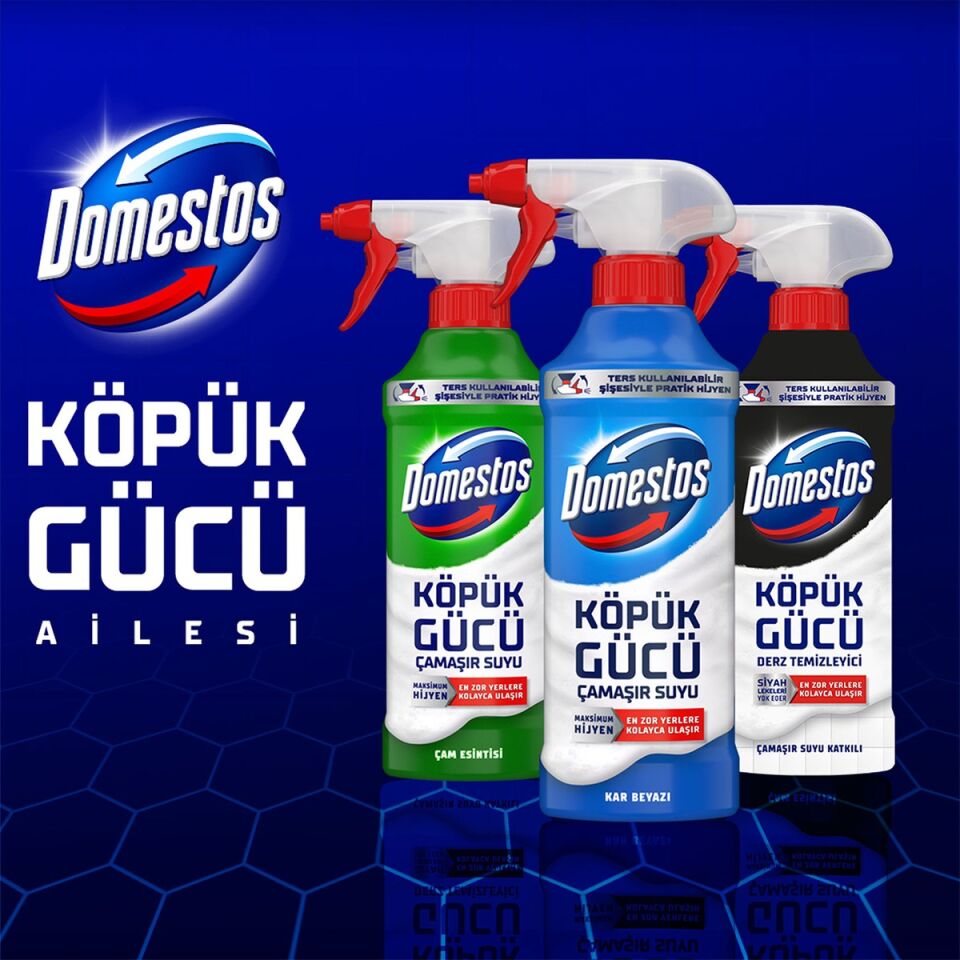 Domestos Köpük Gücü Köpük Çamaşır Suyu Kar Beyazı 450 Ml