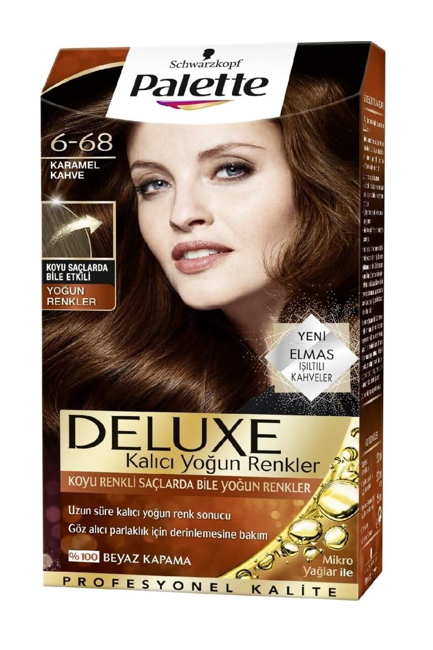 Palette Deluxe Saç Boyası 6.68 Karamel Kahve