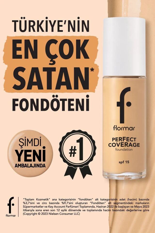 Flormar Perfect Coverage Fondöten 108 Honey - Yeni