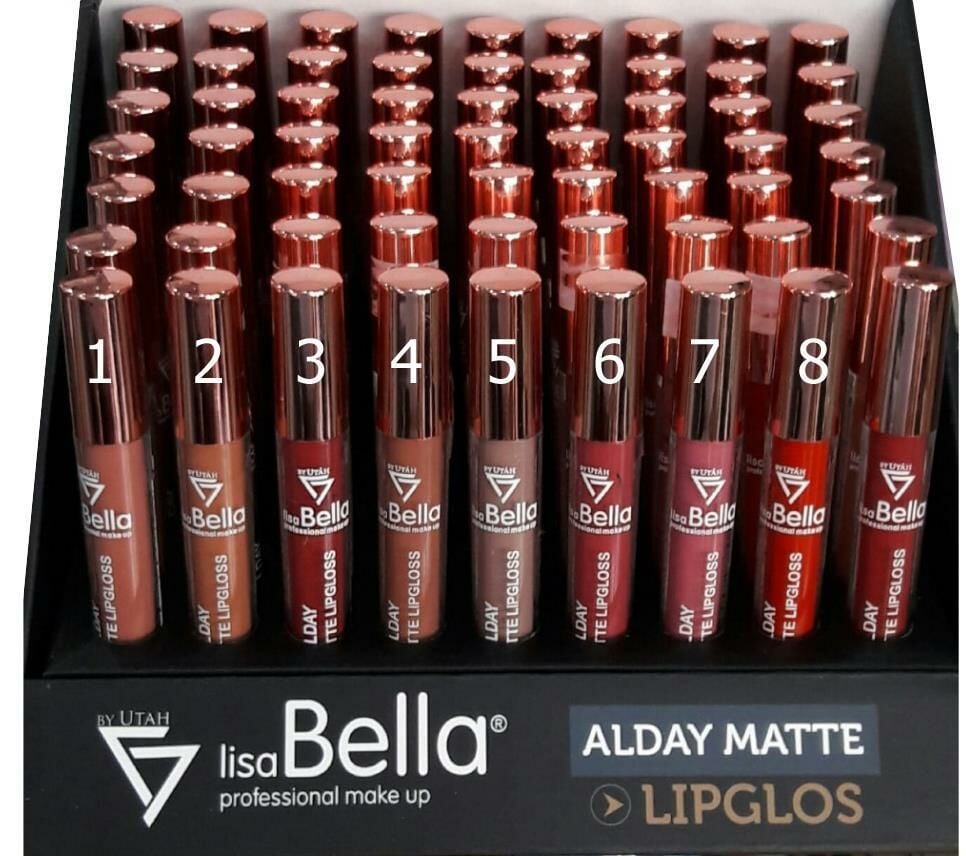 Lisa Bella Allday Matte Lipgloss 07 Fırçalı Ruj