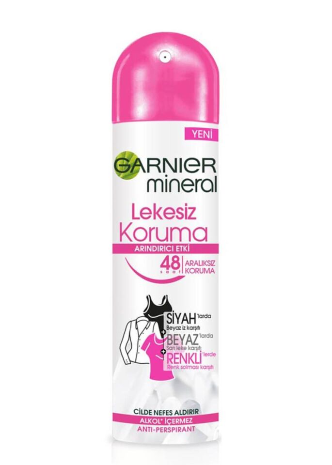 Garnier Deodorant Kadın 150 Ml Lekesiz Koruma Siyah Beyaz
