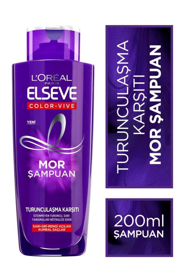 Loreal Elseve Color Vive Turunculaşma Karşıtı 200 ml Mor Şampuan