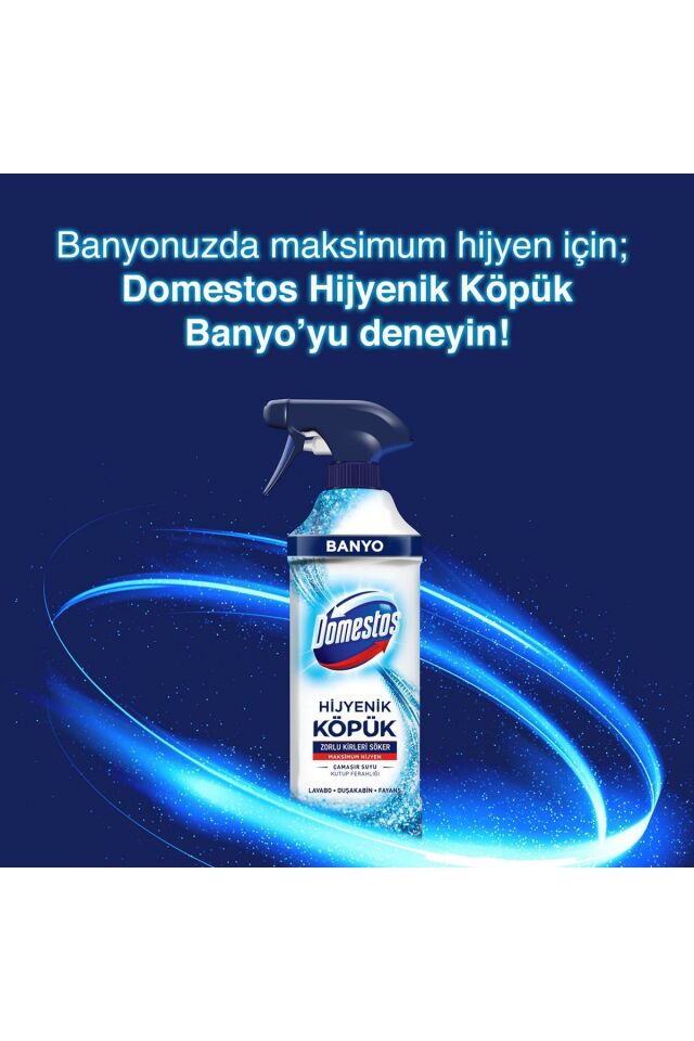 Domestos Hijyenik Köpük Çamaşır Suyu Sprey Mutfak Okyanus Ferahlığı 450 ML