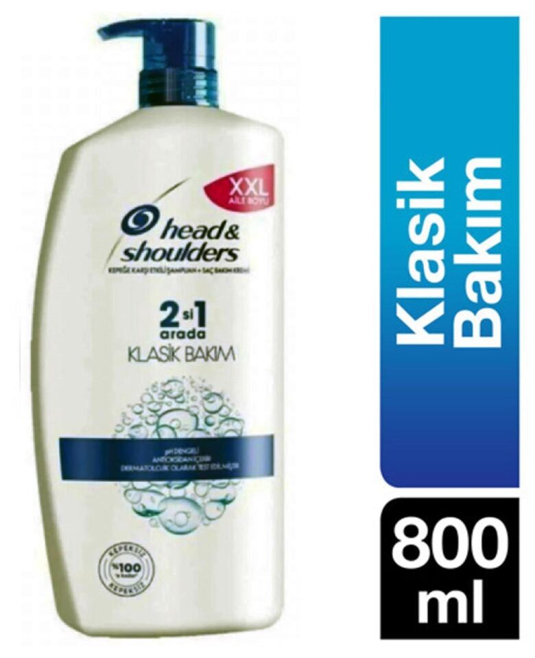 Head Shoulders Şampuan 800 Ml 2si Birarada Klasik Bakım Pompalı