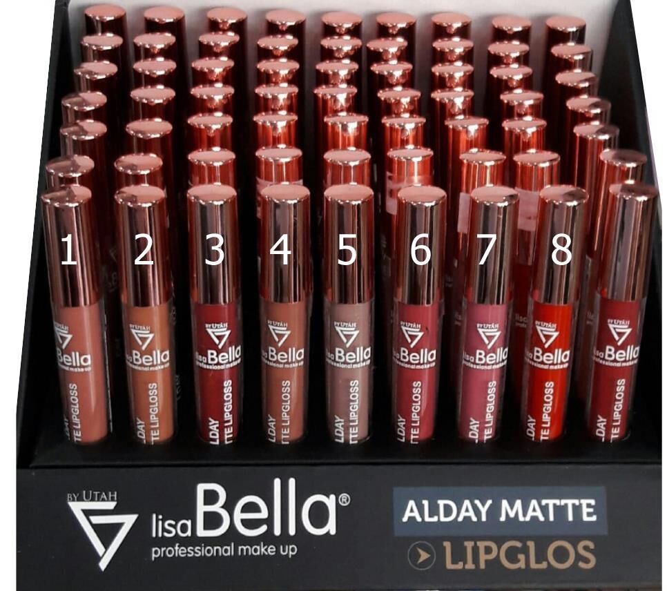 Lisa Bella Allday Matte Lipgloss 01 Fırçalı Ruj