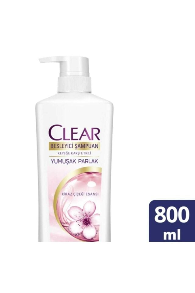 Clear Women Şampuan 800 Ml Yumuşak Parlak Pompalı