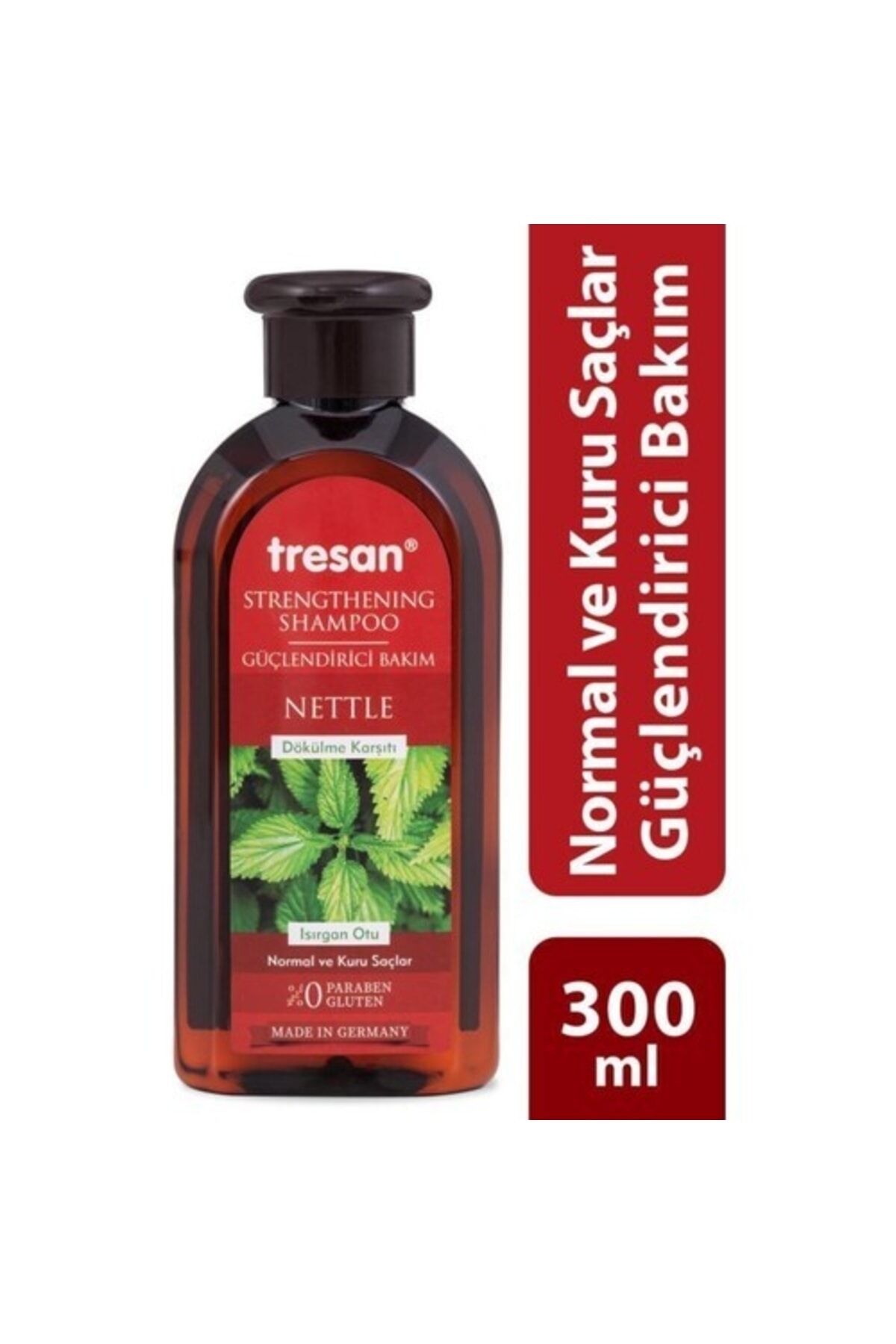 Tresan Güçlendirici Dökülme Karşıtı Isırgan Normal ve Kuru Saçlar İçin Şampuan 300 Ml