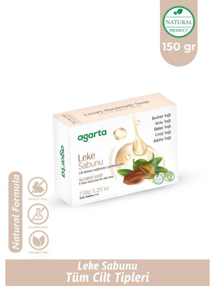 Agarta Katı Sabun 150 Gr Cilt Eşitleyici Leke Sabunu
