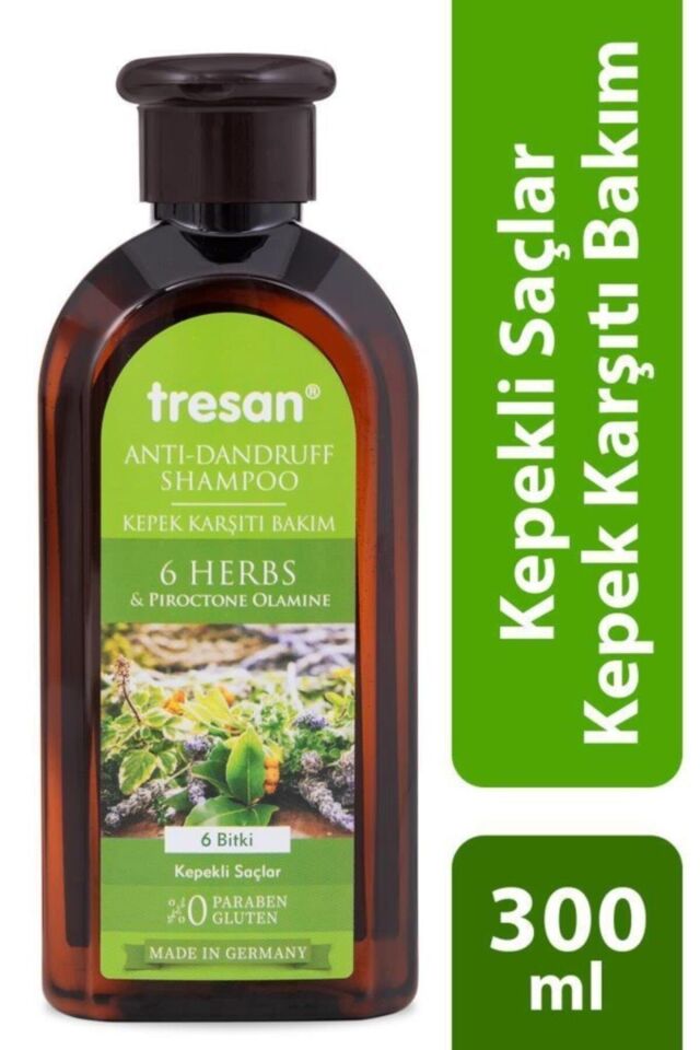 Tresan 6 Bitki Kepekli Saçlar İçin Şampuan 300 Ml