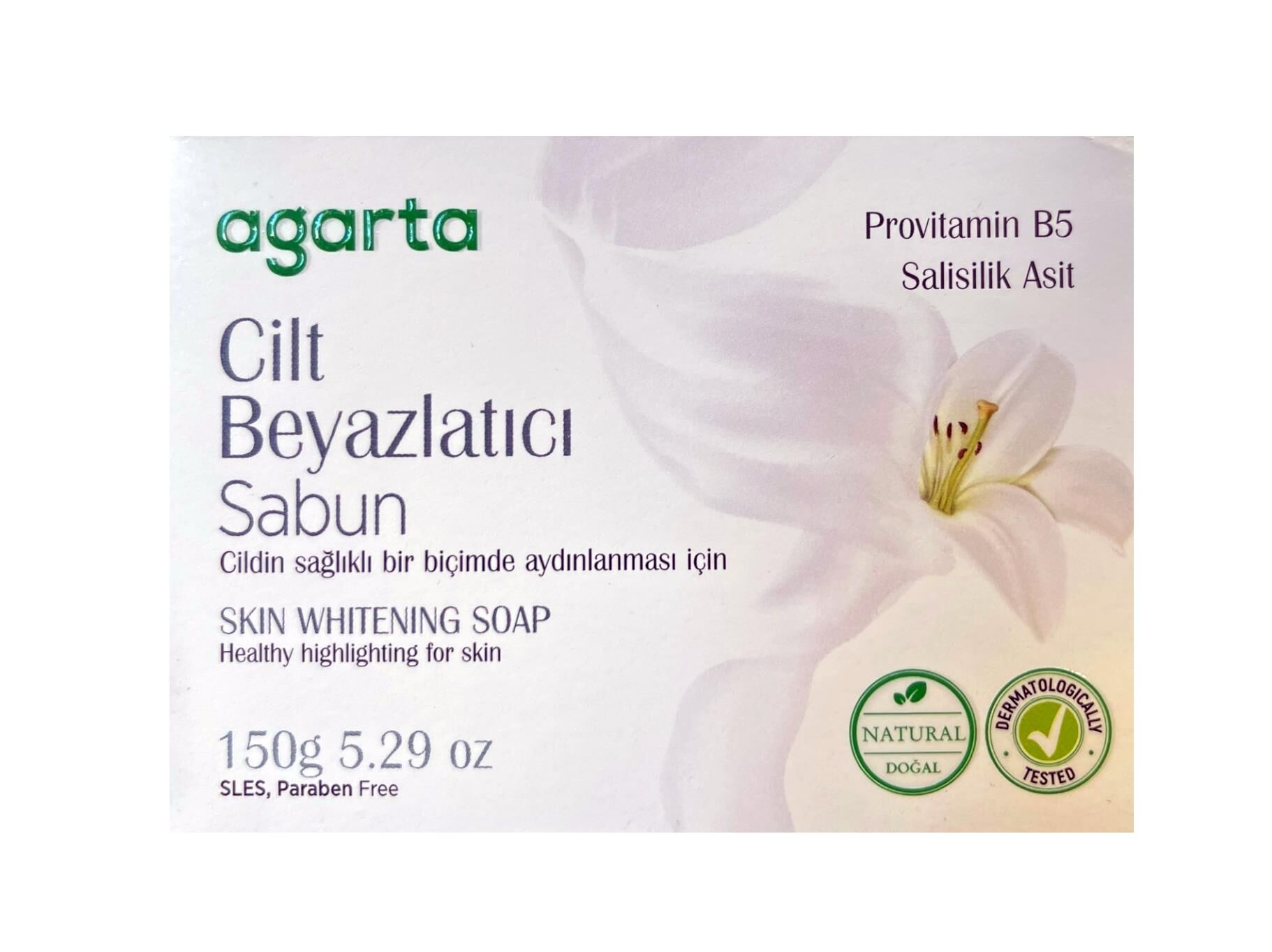 Agarta Katı Sabun 150 Gr Cilt Beyazlatıcı