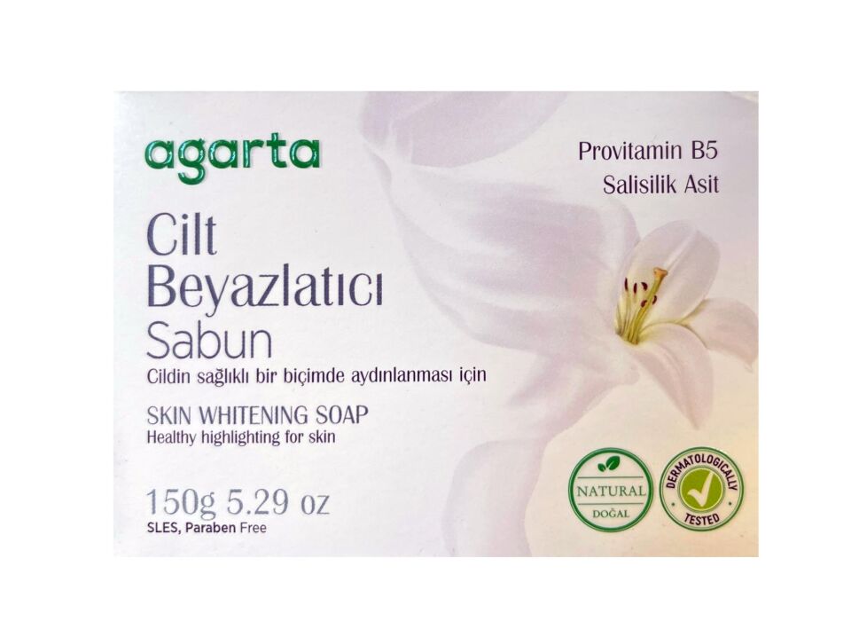 Agarta Katı Sabun 150 Gr Cilt Beyazlatıcı