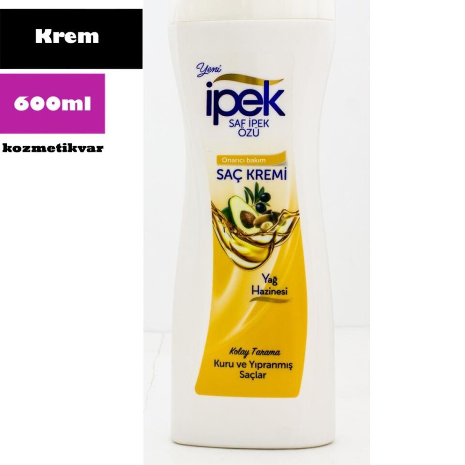 İpek Saç Kremi 600 ml Kuru ve Yıpranmış Saçlar