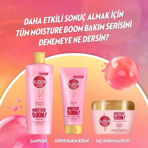 ElidorCollagen Blends Saç Bakım Maskesi Moisture Boom Yoğun Nem Terapisi 160 Ml