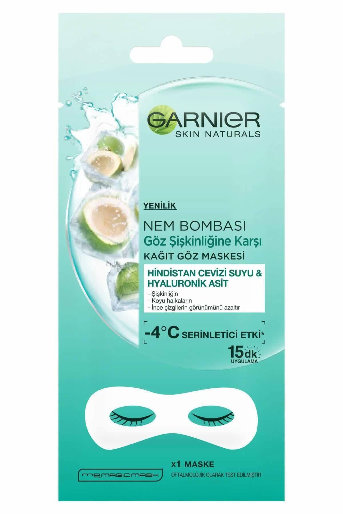 Garnier Göz Şişkinliğine Karşı Kağıt Göz Maskesi Hindistan Cevizi Suyu