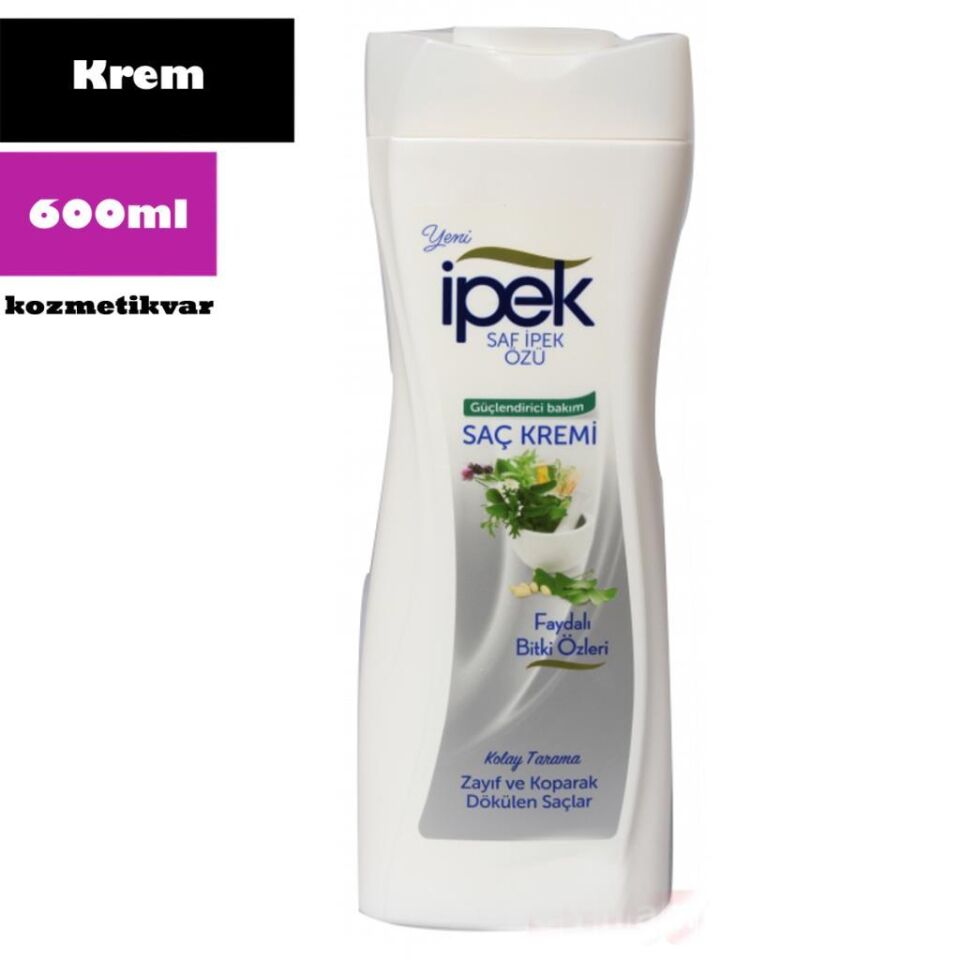 İpek Saç Kremi 600 ml Zayıf Ve Koparak Dökülen Keratin