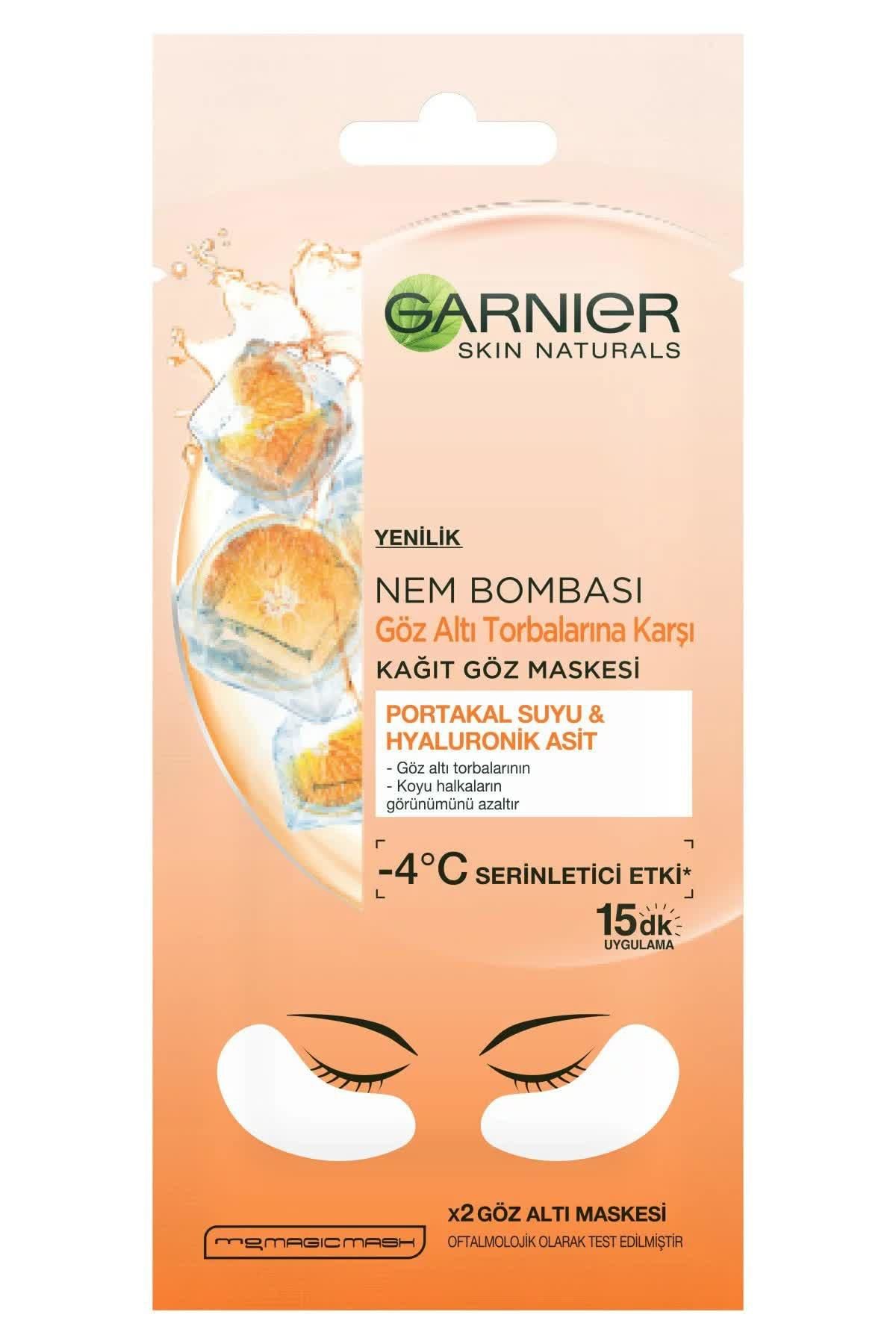 Garnier Nem Bombası Göz Altı Torbalarına Karşı Kağıt Göz Maskesi