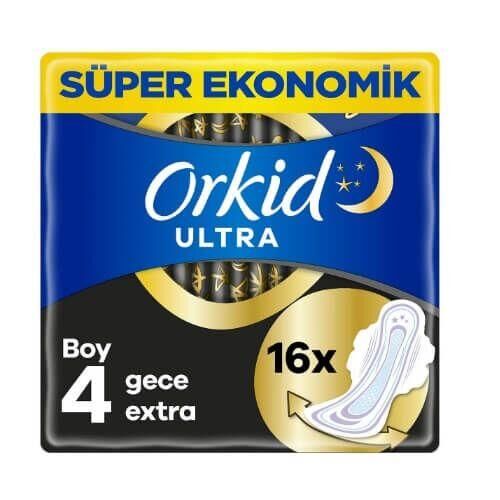 Orkid Ultra Extra Gece Hijyenik Ped 16 ' lı  - No 4