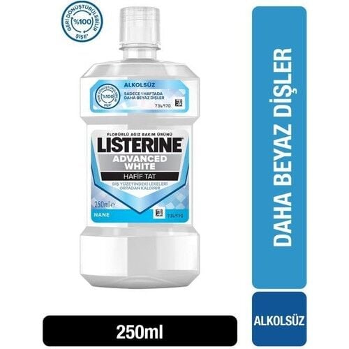 Listerine Advanced White Hafif Tat Agız Bakım Suyu 250 ml